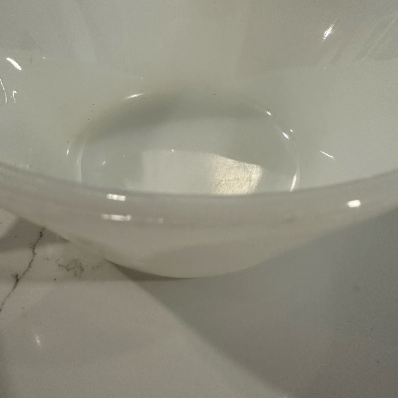 Fire King Milk Glass Bowl With  Handle - Picture 8 of 8